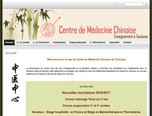 Tablet Screenshot of centredemedecinechinoise.com